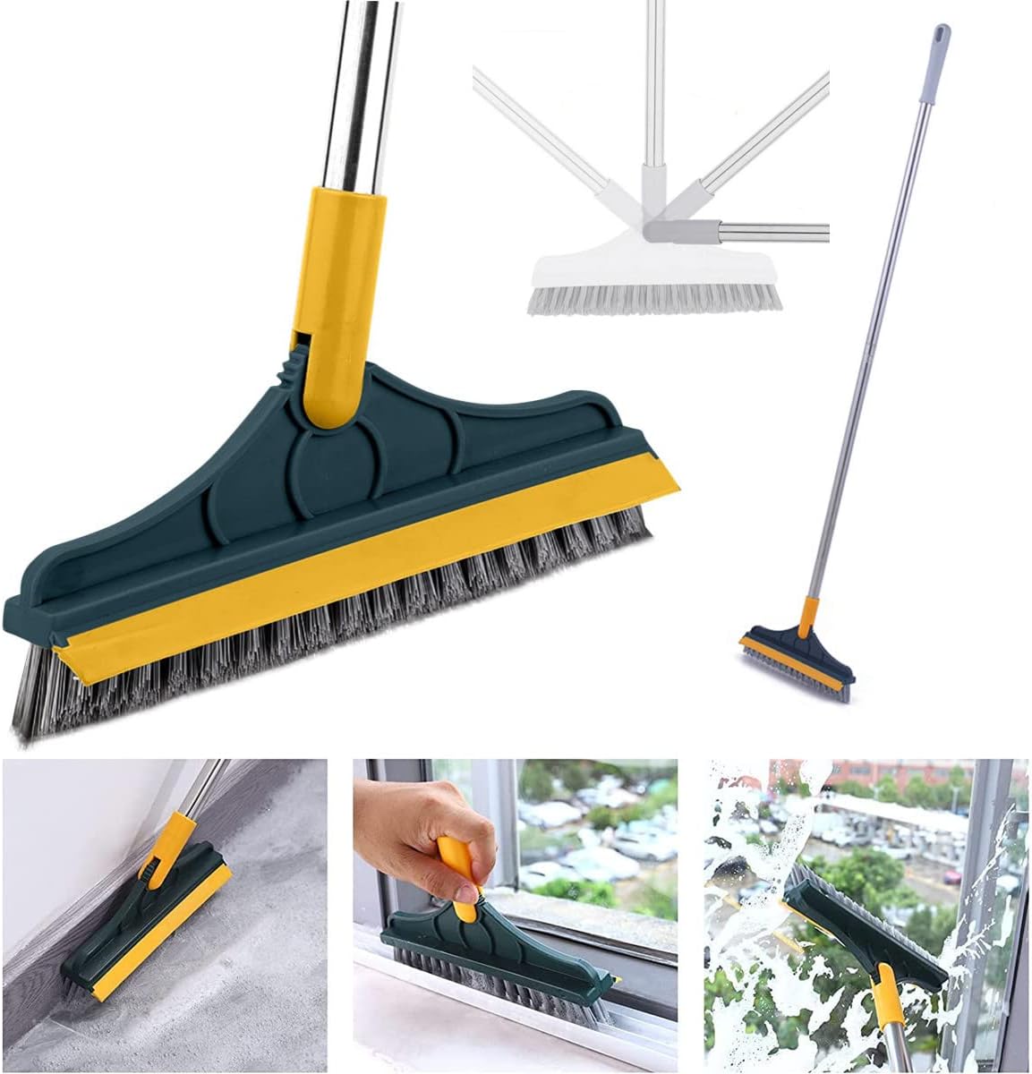 Cepillo de limpieza 2 en 1 ajustable de 120°