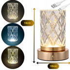 Lámpara de cristal multifunción para mesa