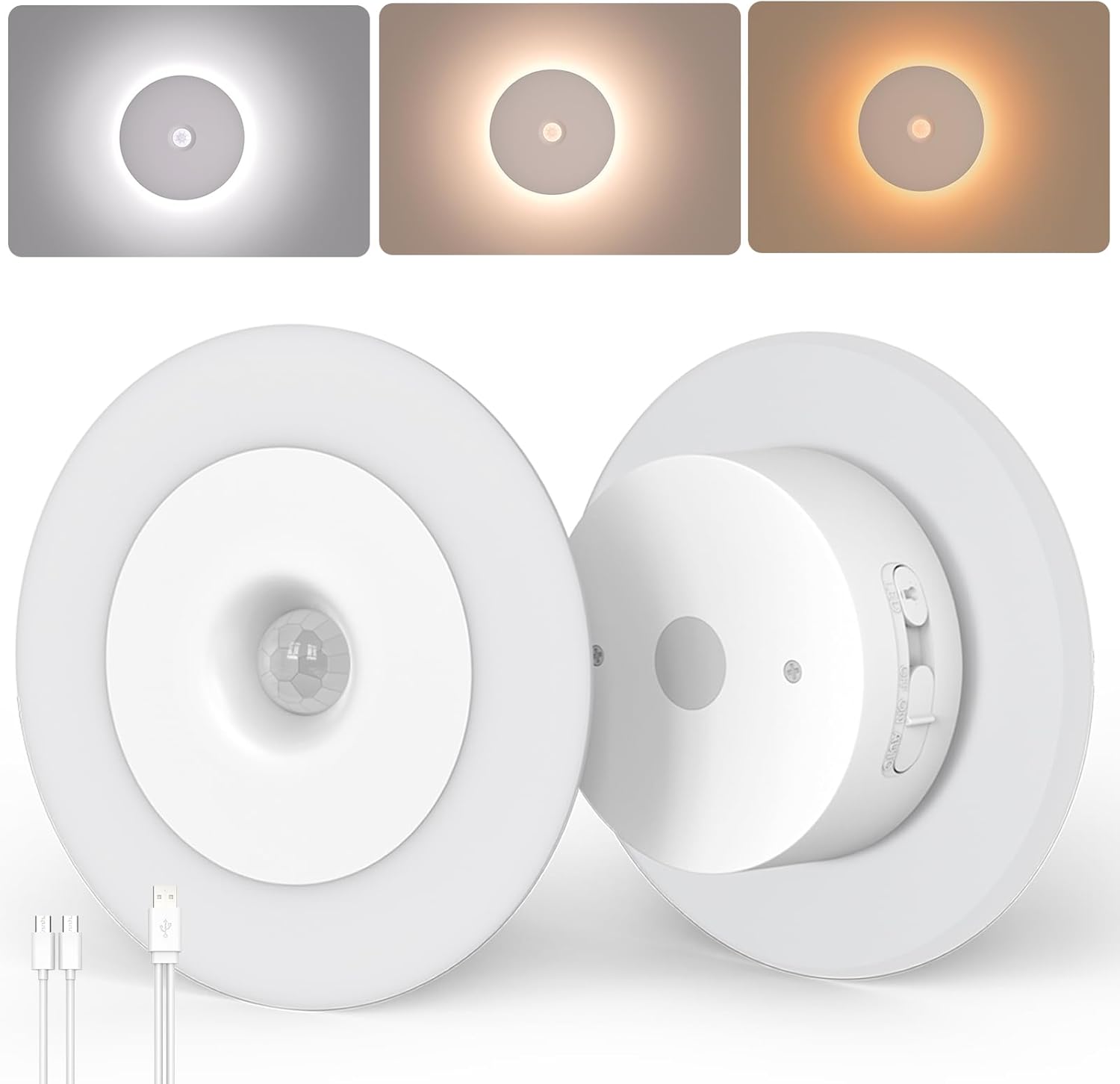 Luz nocturna LED con detector de movimiento